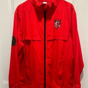 Vegas Golden Knights Windbreaker Red Retro Reverse Alternate Logo
